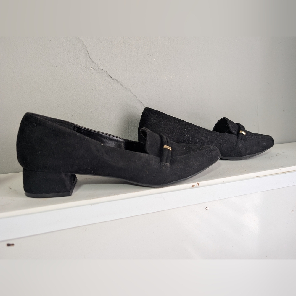 Black Heeled Carolyn Tucker Loafers